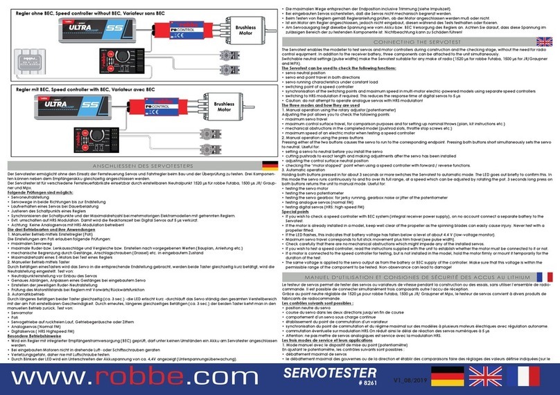 ROBBE 8261 quick start guide