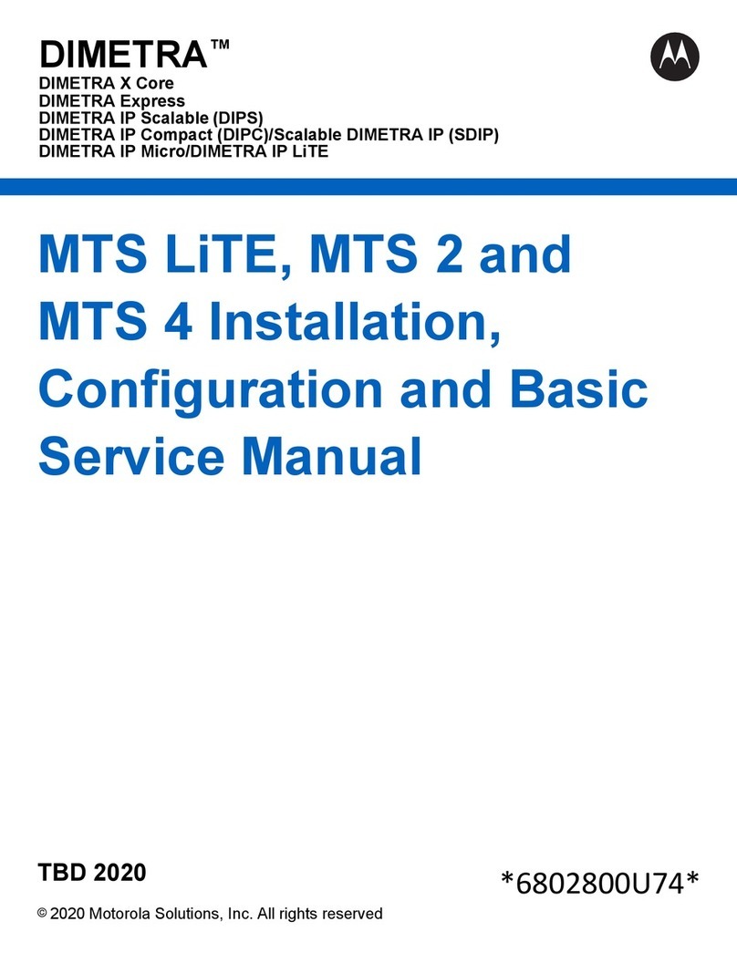 Motorola MTS LiTE Installation, Configuration and Basic Service Manual