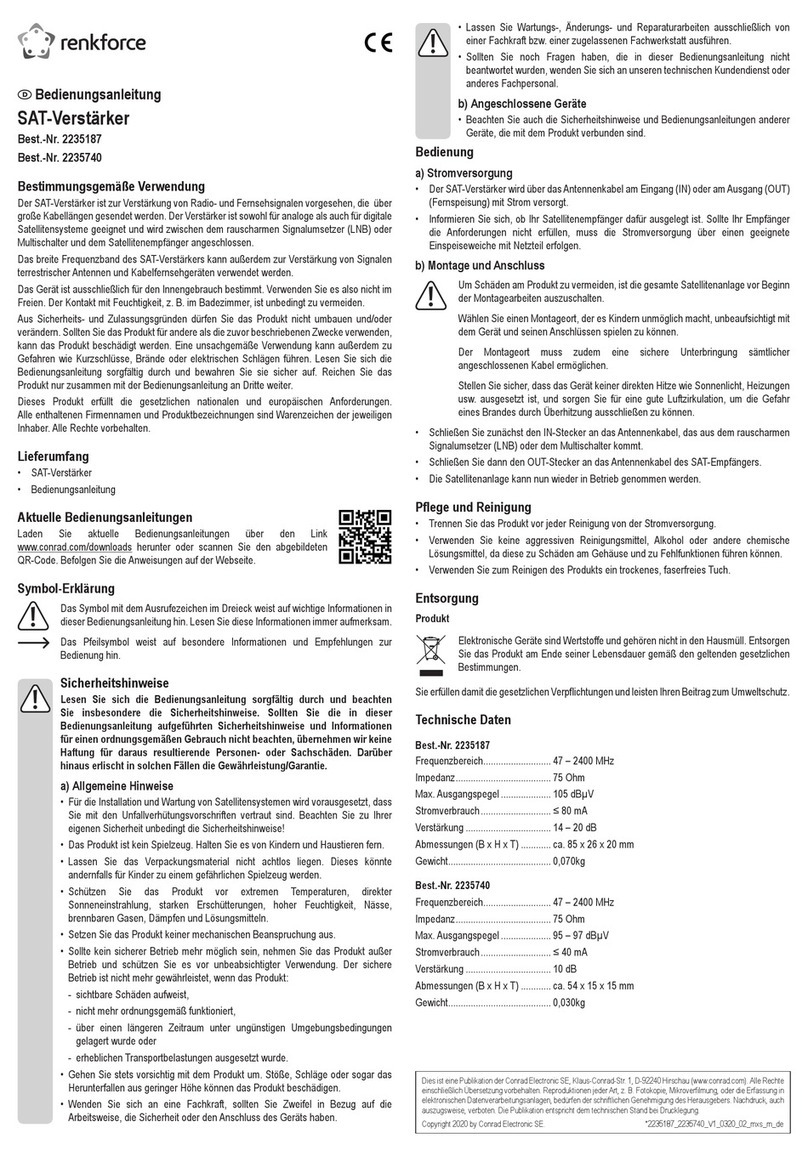Renkforce 2235187 User manual