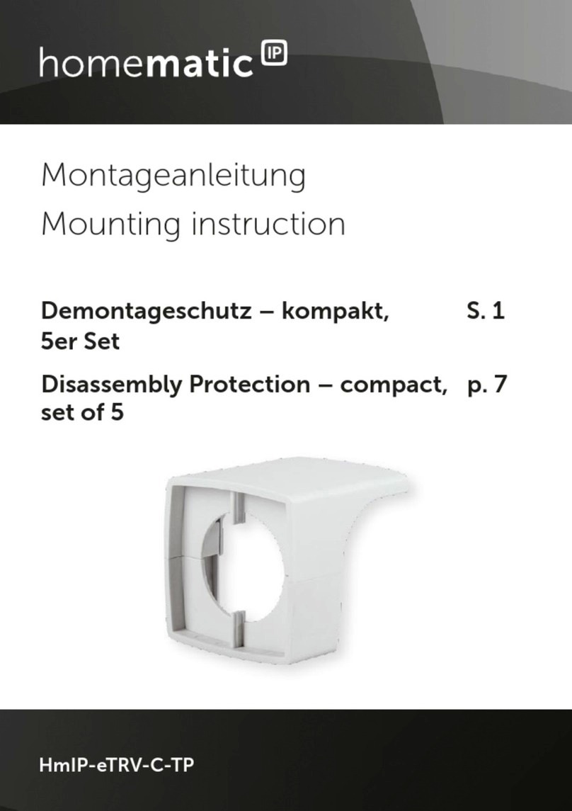 Homematic IP HmIP-eTRV-C-TP Mounting instruction Homematic IP HmIP-eTRV-C-TP Mounting instruction