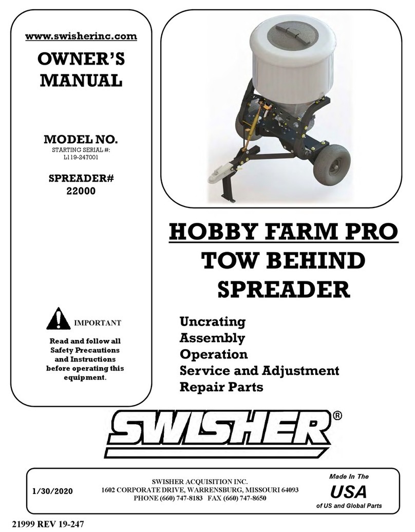 Swisher HOBBY FARM PRO 22000 owner's manual