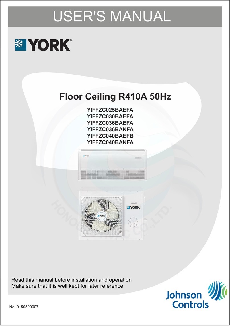 York R-410A User manual