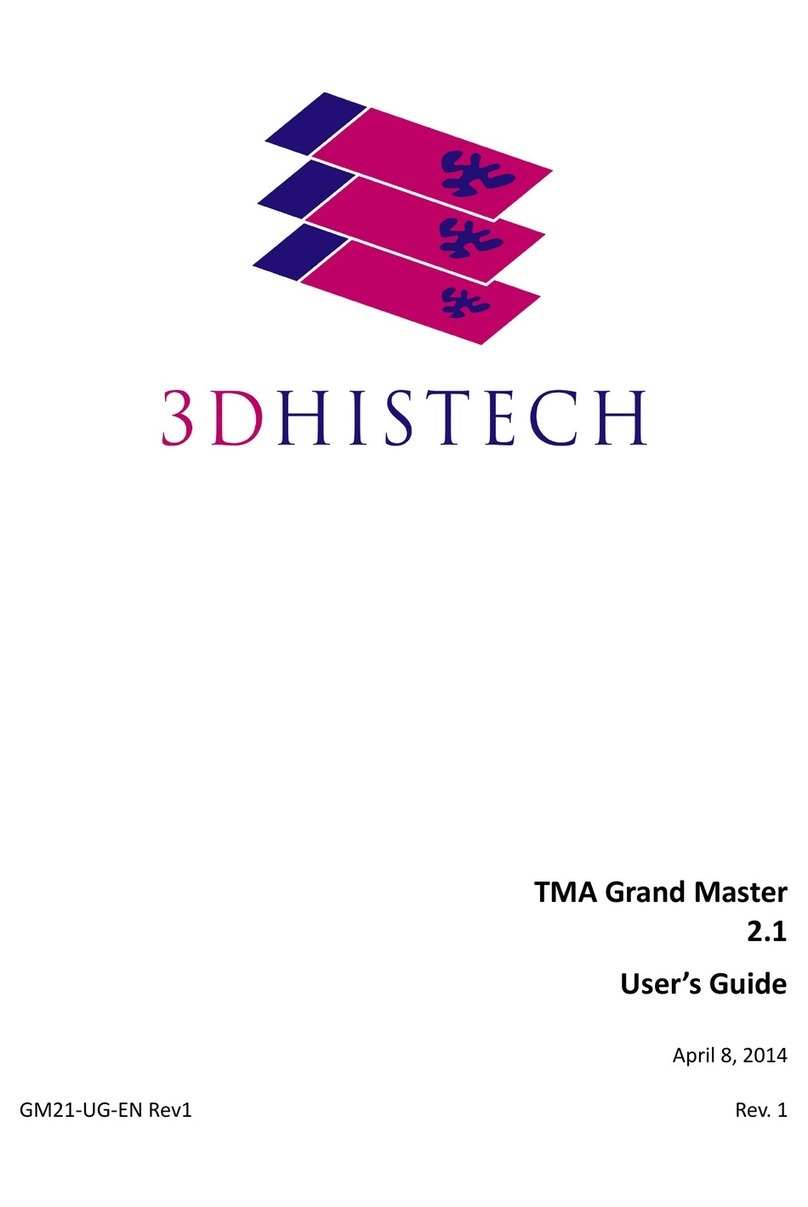 3D Histech TMA Grand Master 2.1 User manual 3D Histech TMA Grand Master 2.1 User manual