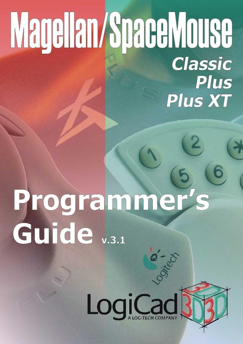 Logitech Magellan/SPACE MOUSE Classic Manual
