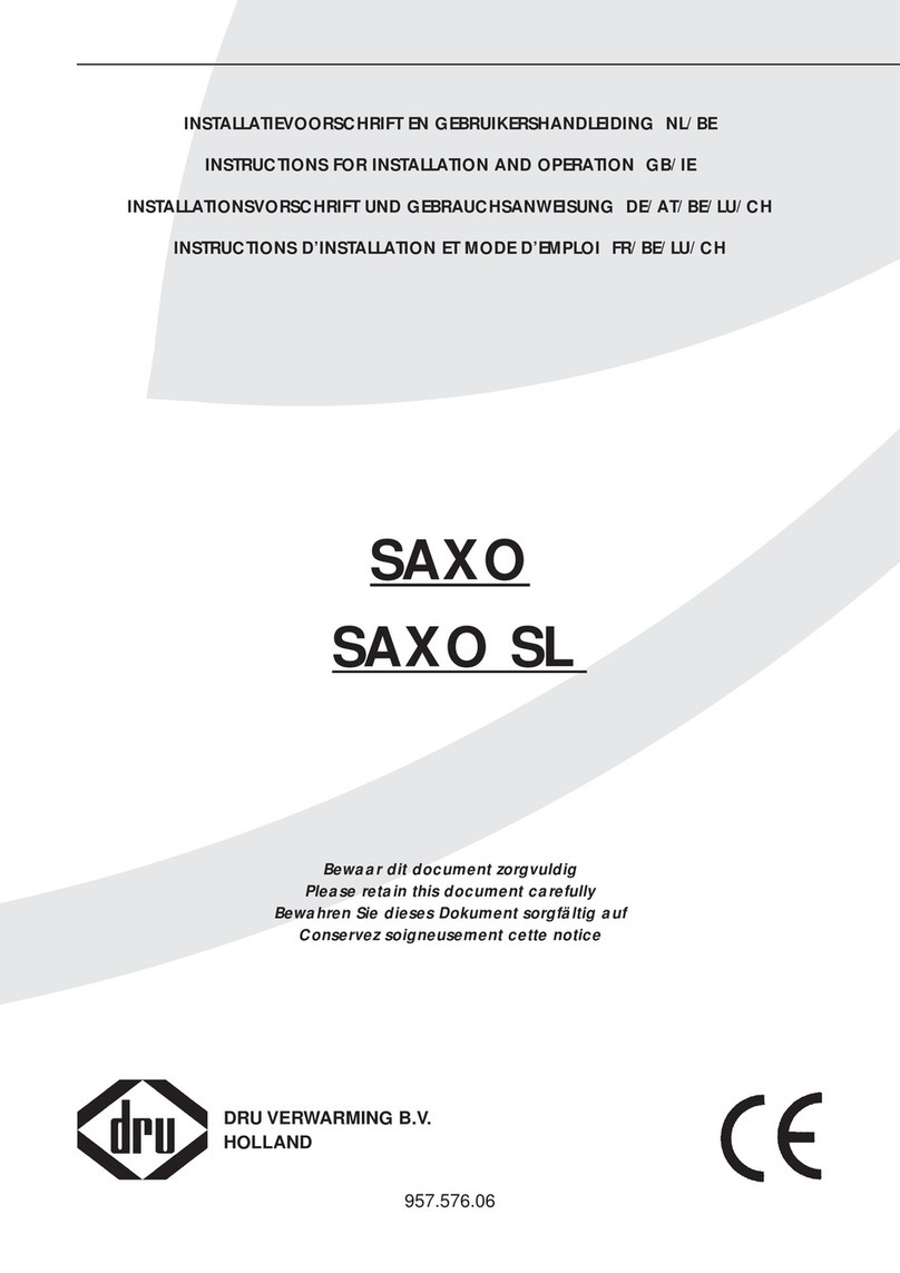 Dru SAXO Instructions for installation and operation Dru SAXO Instructions for installation and operation