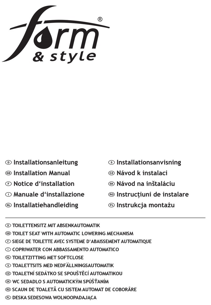form & style Duroplast WC-Sitz Ronde installation manual form & style Duroplast WC-Sitz Ronde installation manual