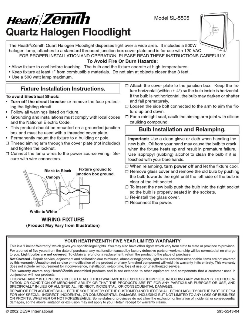 Heath Zenith SL-5505 User manual