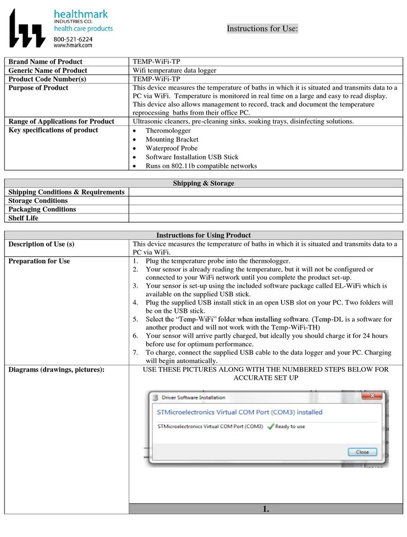 Healthmark TEMP-WiFi-TP Instructions for use