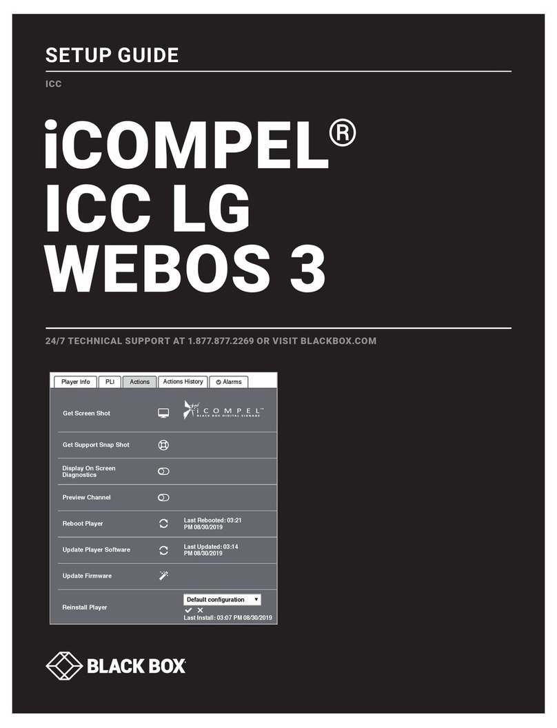 Black Box iCOMPEL ICC LG WEBOS 3 User manual