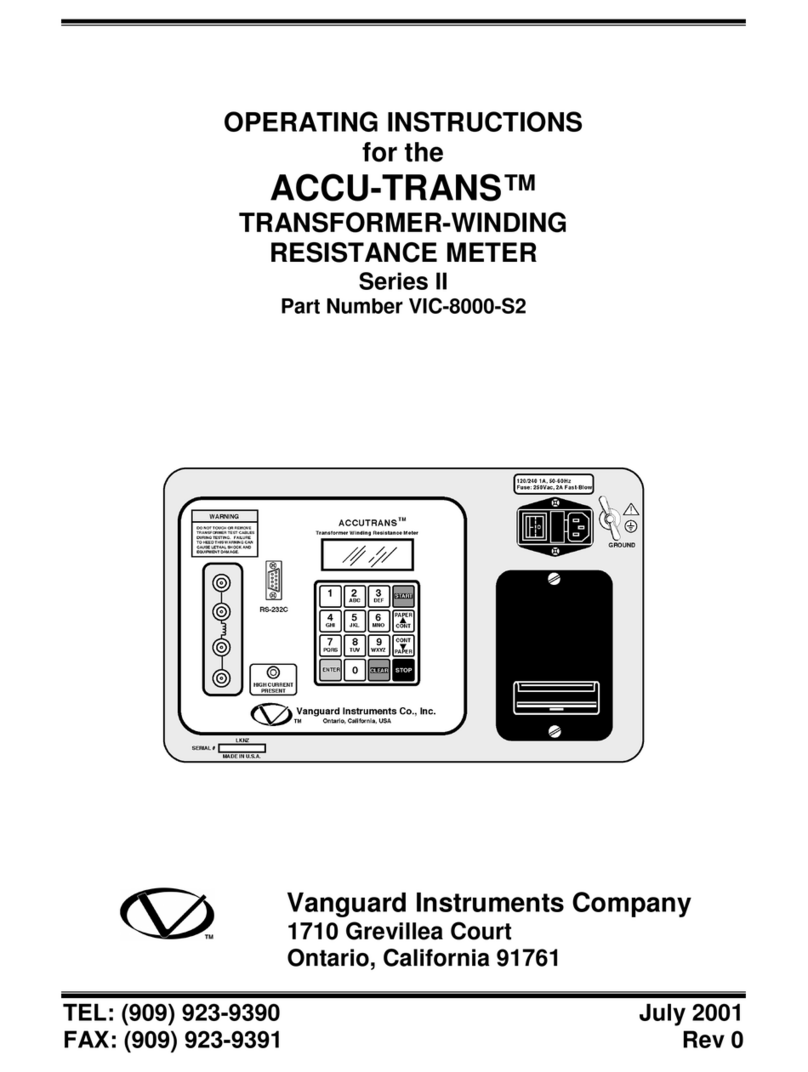 Vanguard Instruments Company ACCU-TRANS II Series operating instructions