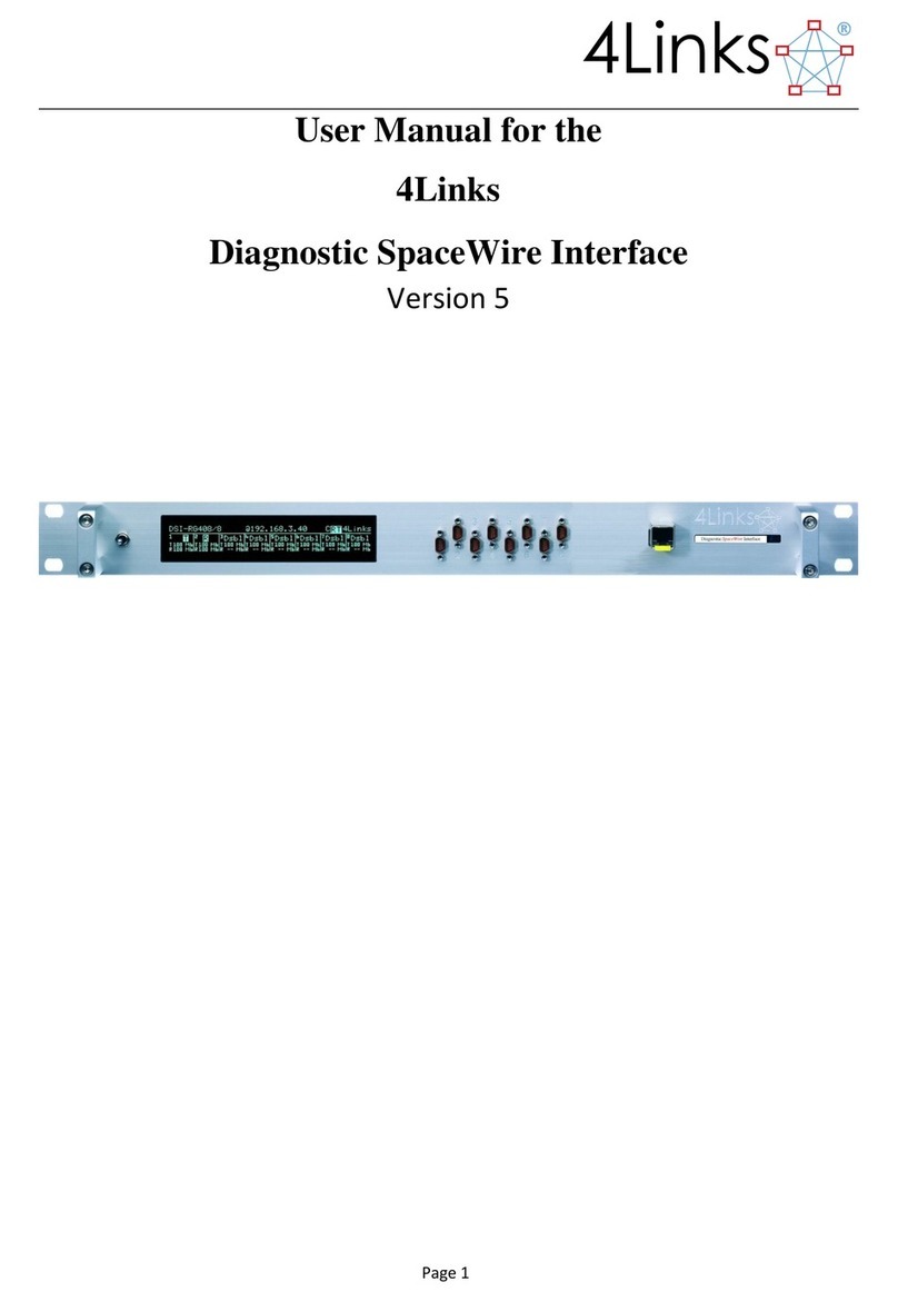4Links Diagnostic SpaceWire Interface User manual