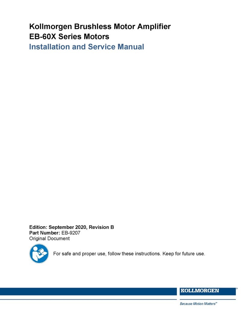 Kollmorgen EB-9207 Installation & service manual