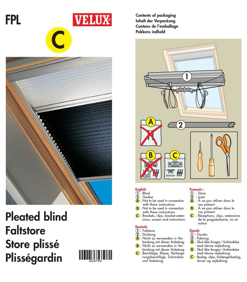 Velux FPL User manual