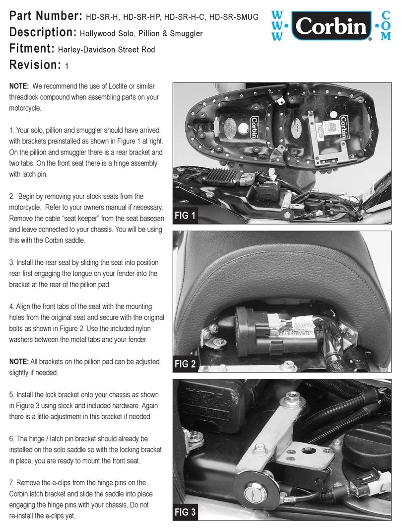 Corbin HD-SR-H User manual