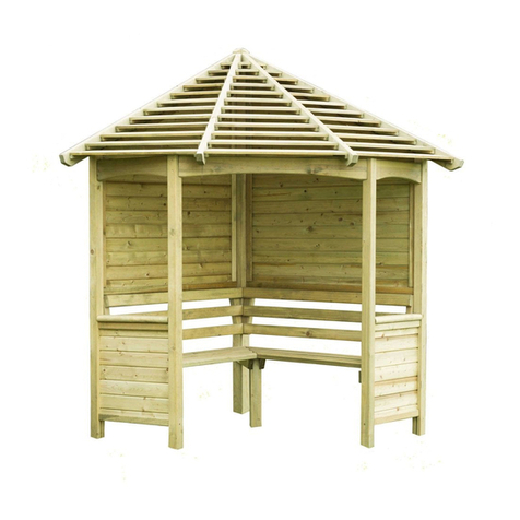 Forest garden Venetian Corner Arbour quick start guide