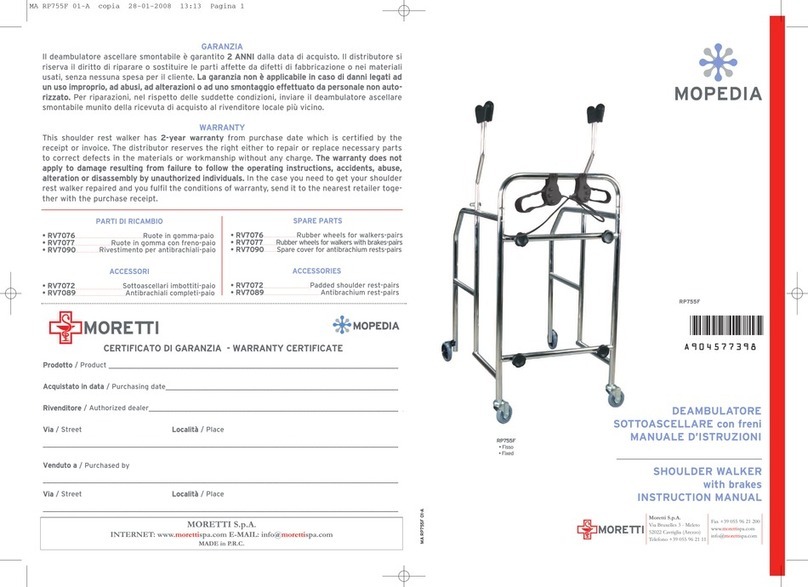 Moretti MOPEDIA RP755F instruction manual