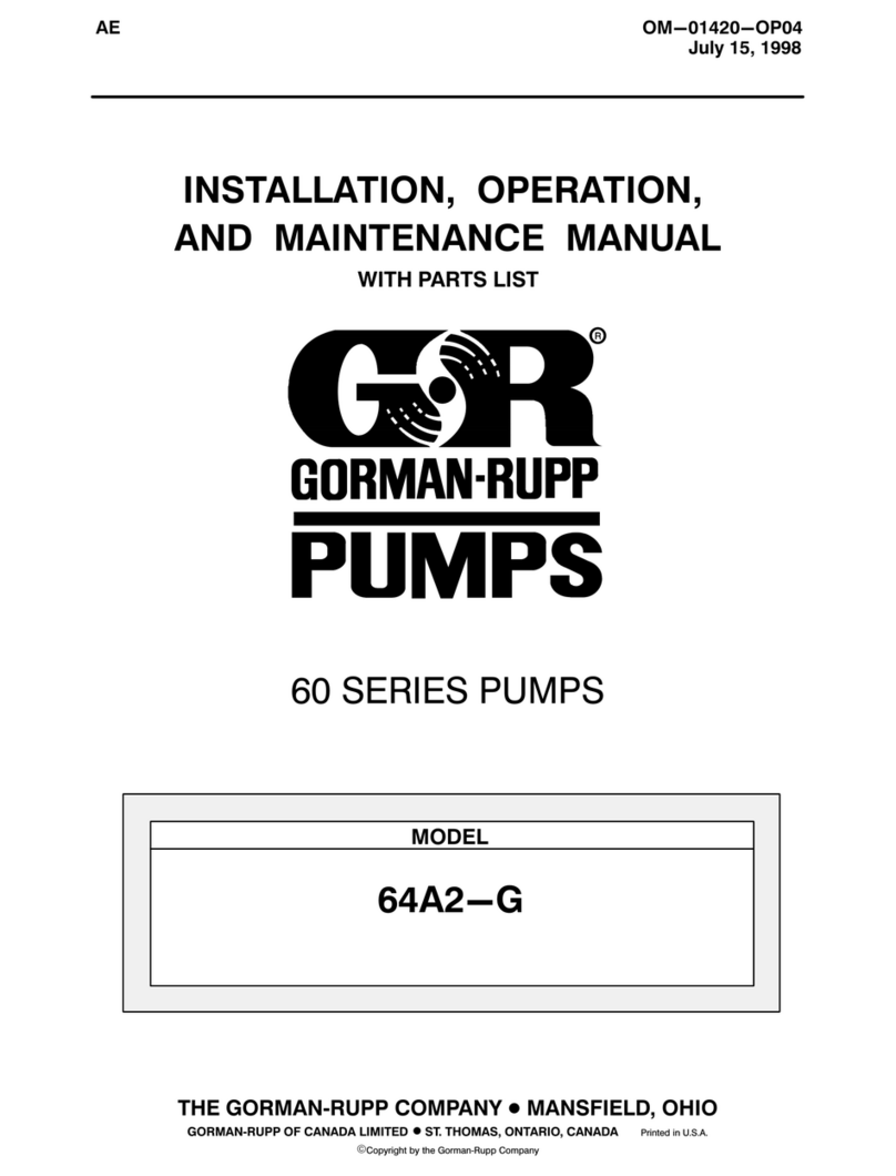 GORMAN-RUPP PUMPS 60 Series Application guide GORMAN-RUPP PUMPS 60 Series Application guide