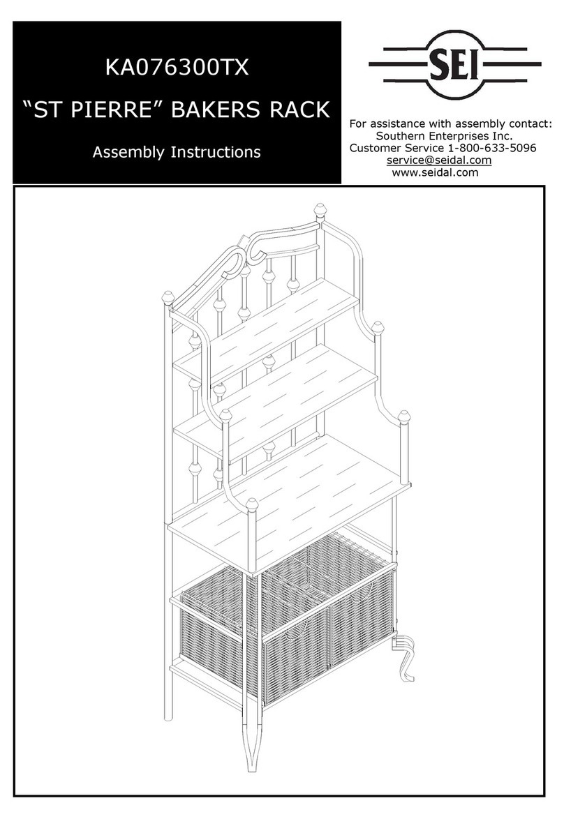 SEI ST PIERRE BAKERS RACK KA076300TX Assembly instructions SEI ST PIERRE BAKERS RACK KA076300TX Assembly instructions