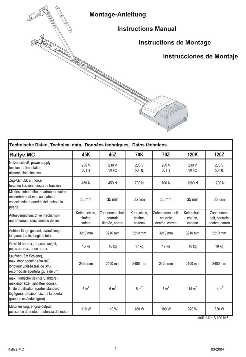 Bernal Rallye MC 45K User manual