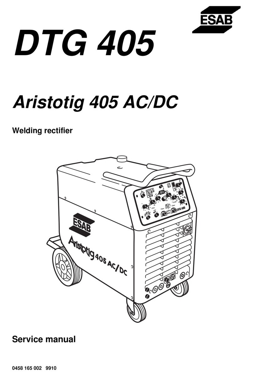 ESAB DTG 405 User manual