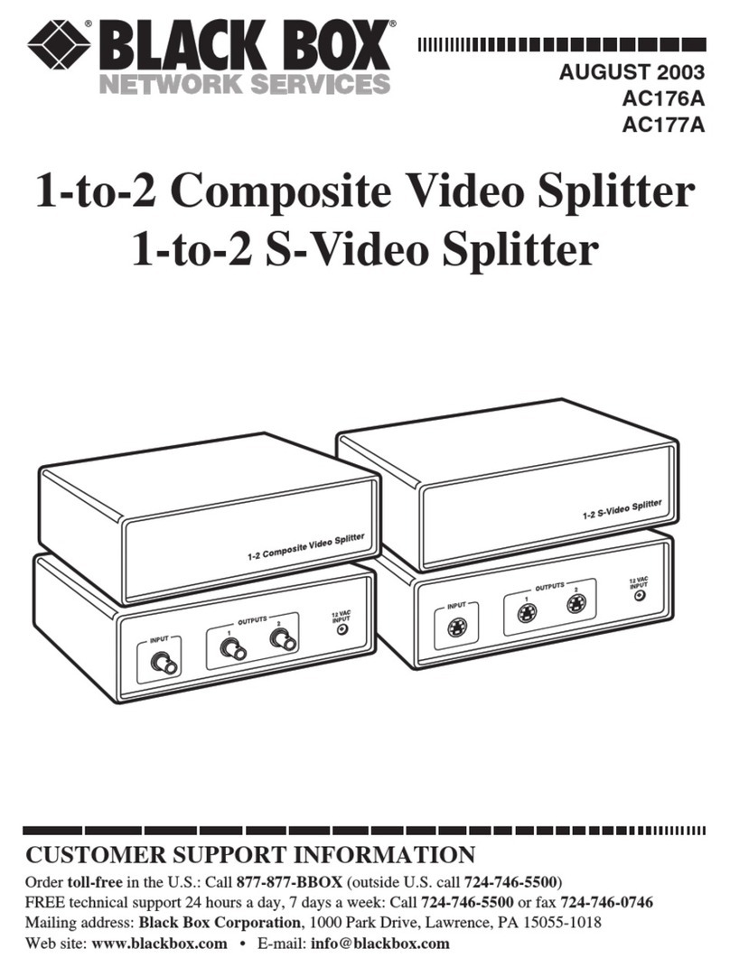 Black Box AC176A User manual