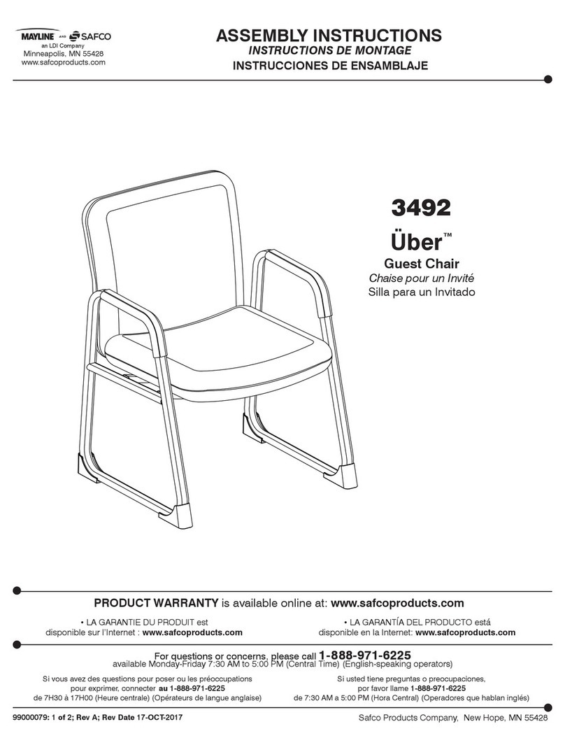 LDI Safco Uber Guest Chair 3492 User manual LDI Safco Uber Guest Chair 3492 User manual