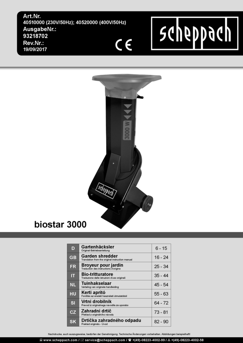 Scheppach Biostar 3000 Translation from the original instruction manual