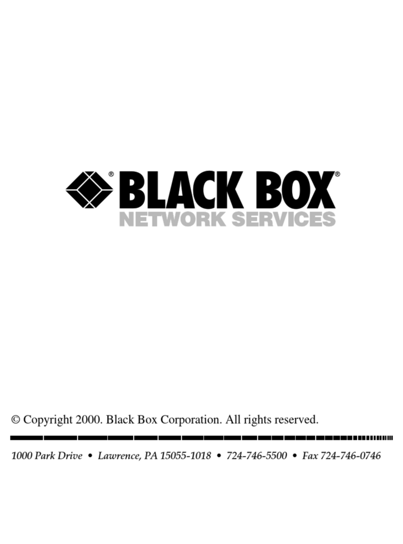 Black Box AC249A User manual
