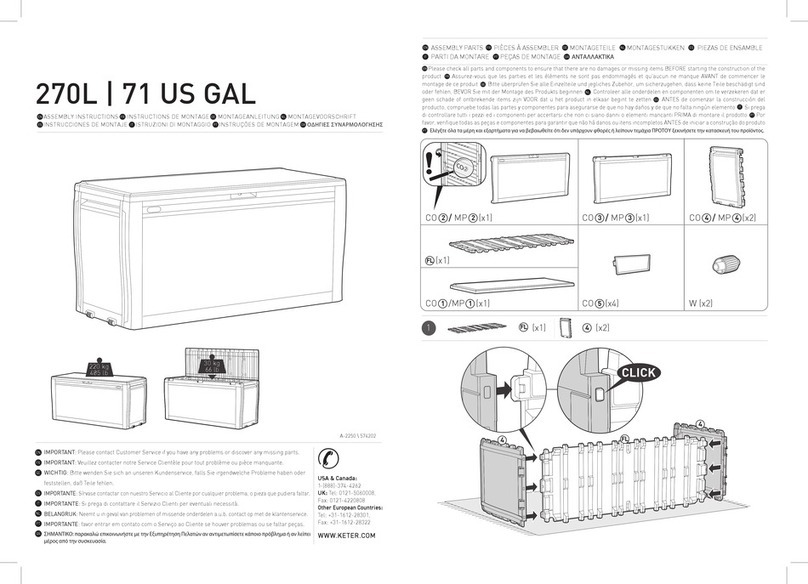 tepro Marvel Plus Box 270 L Assembly instructions