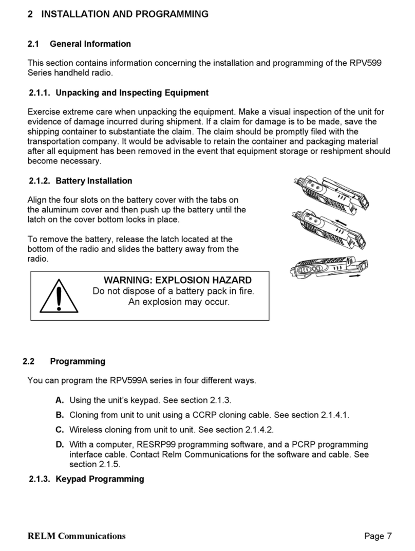 RELM RPV599A Assembly instructions