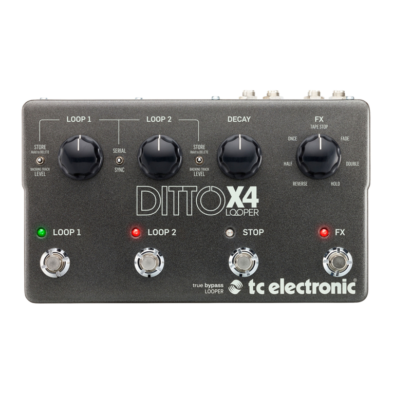 TC Electronic DITTO X4 quick start guide