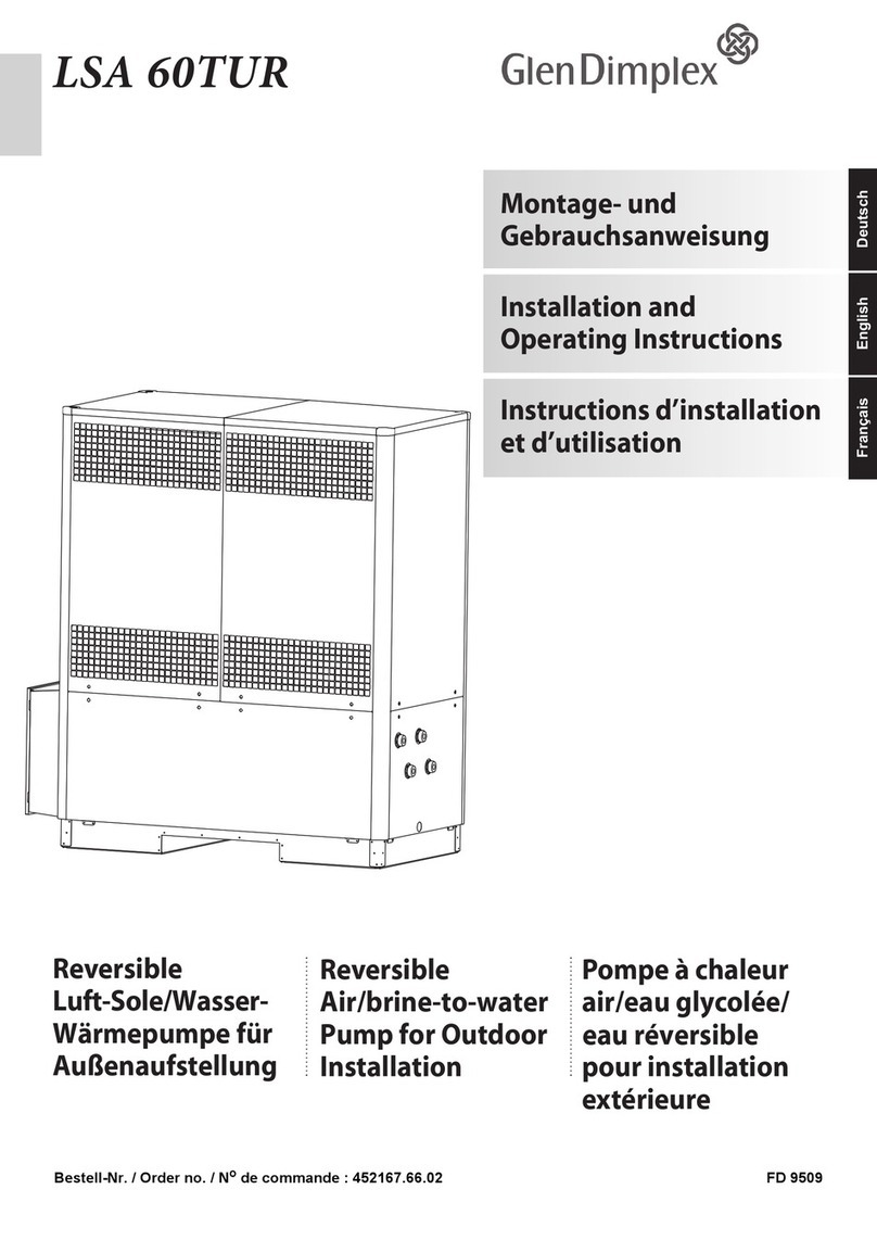 Glen Dimplex LSA 60TUR Installation and operating instructions