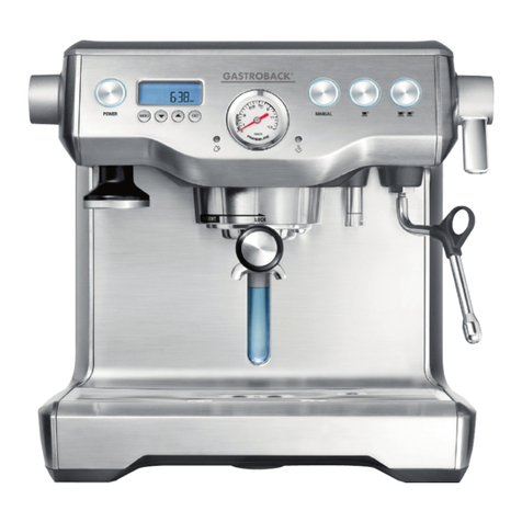 Gastroback DESIGN ESPRESSO MASCHINE ADVANCED CONTROL operating instructions