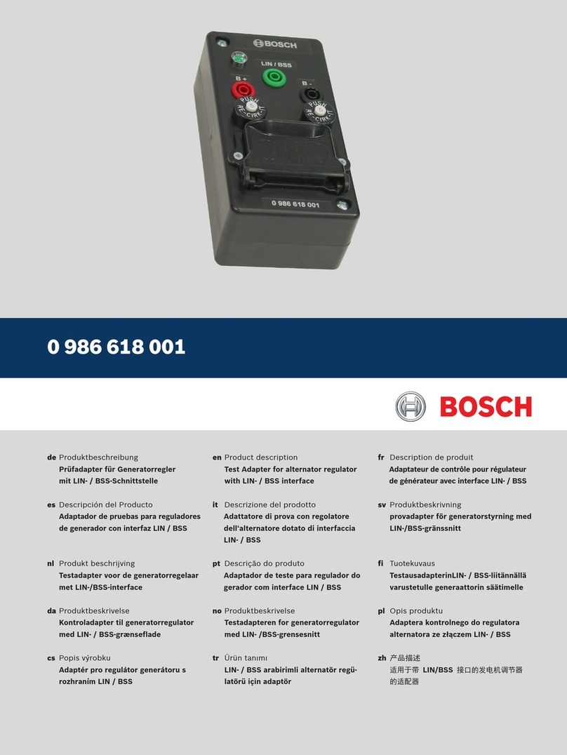 Bosch 0 986 618 001 User manual