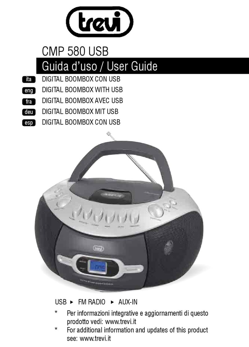Trevi CMP 580 USB user guide