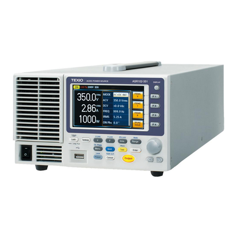 TEXIO ASR Series User manual