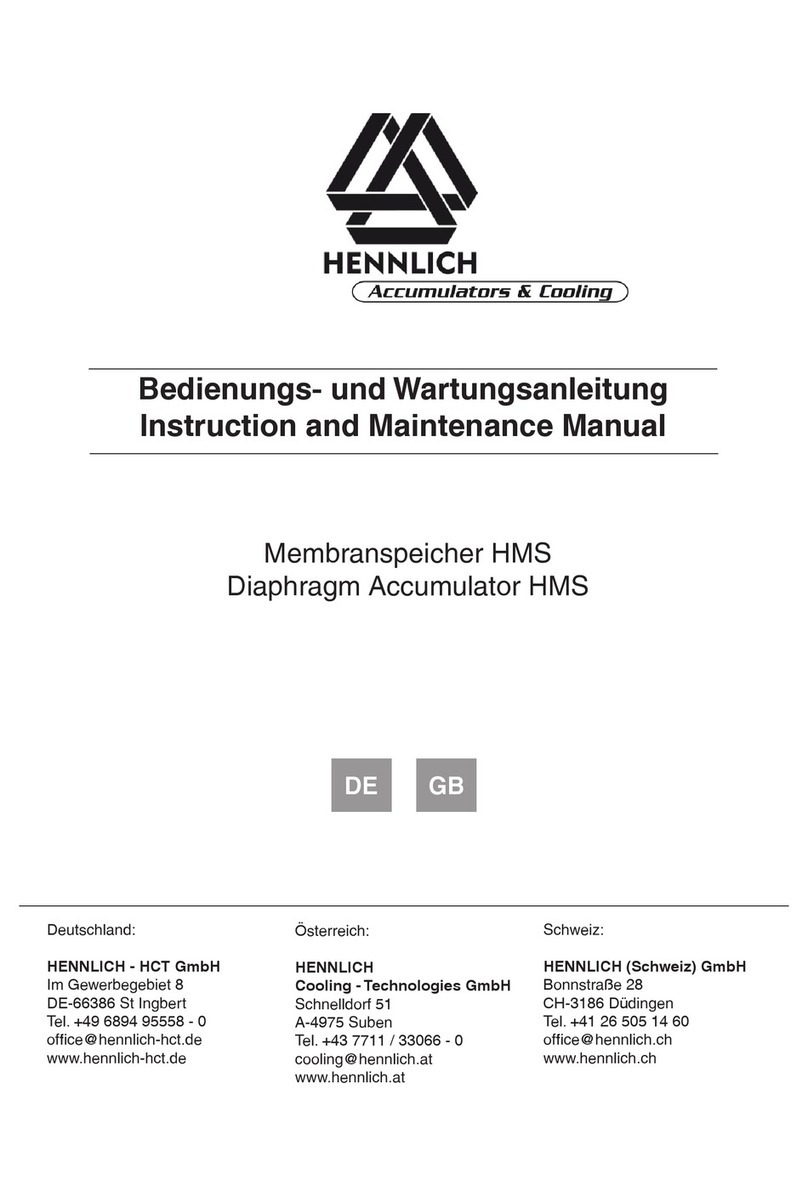 Hennlich HMS Series Instruction and maintenance manual