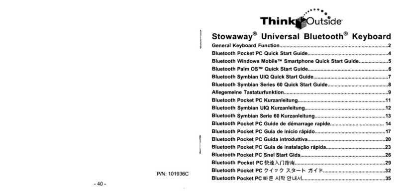 Think Outside Stowaway Universal Bluetooth Keyboard manual