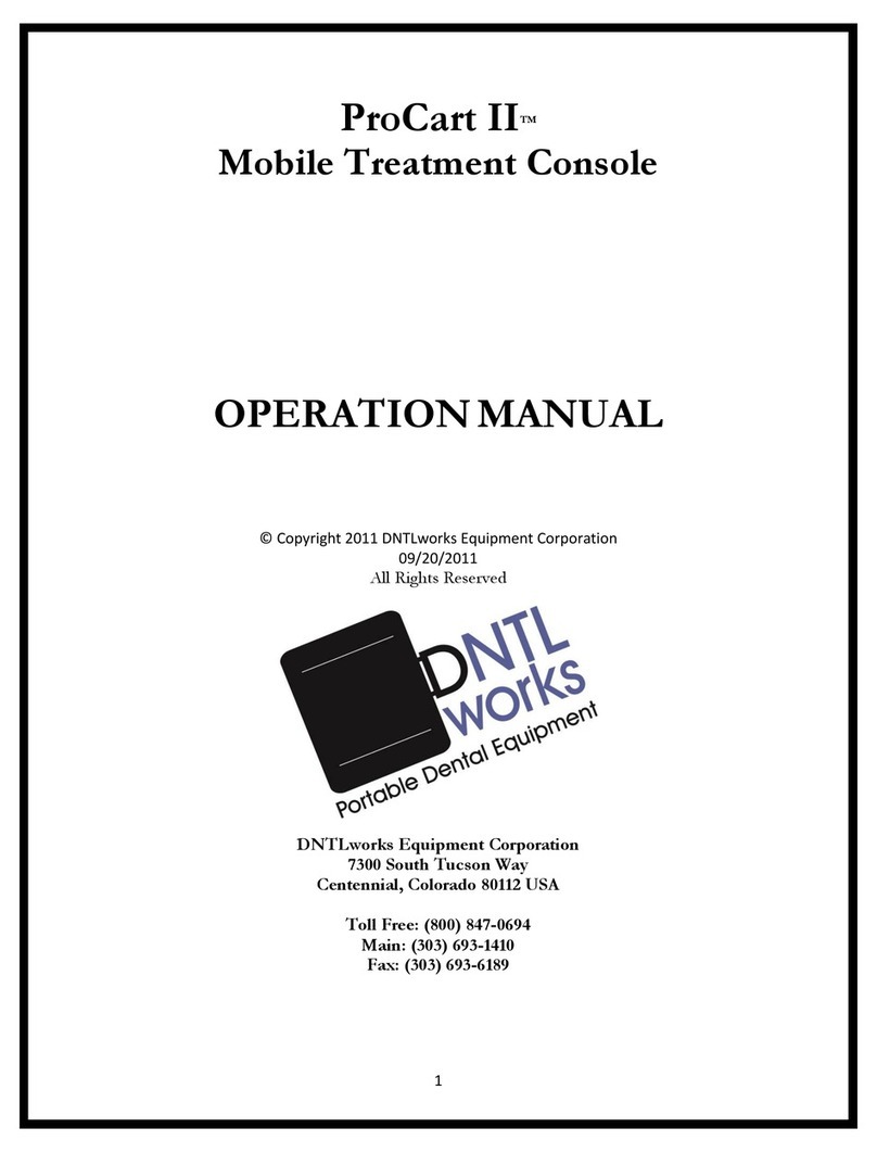 DNTLworks Equipment ProCart II Mobile Treatment Unit Operation manual