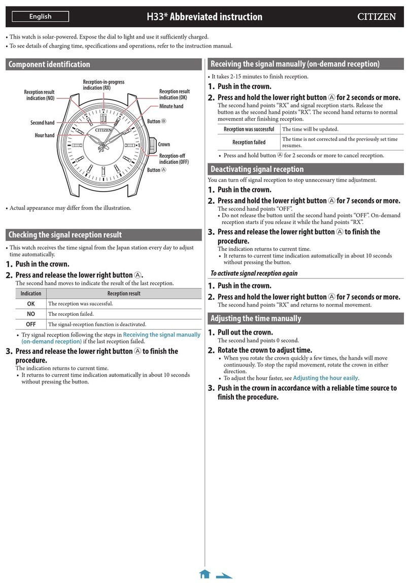 Citizen H33 Series User manual