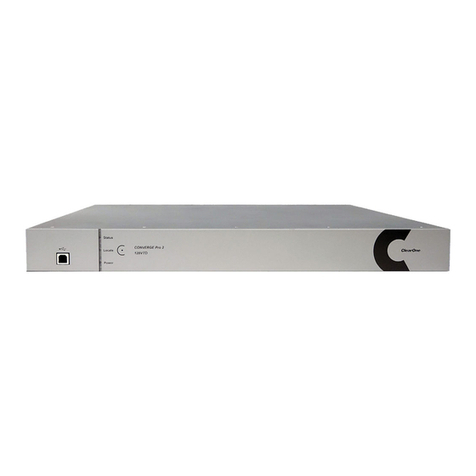 Clear One CONVERGE PRO 2 Reference manual