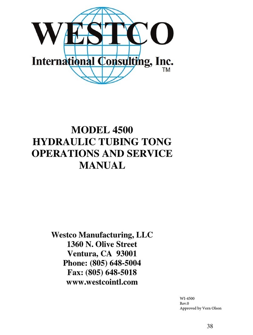 Westco 4500 Operation & service manual
