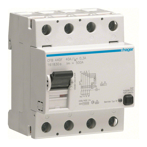 hager CDB D Series User manual
