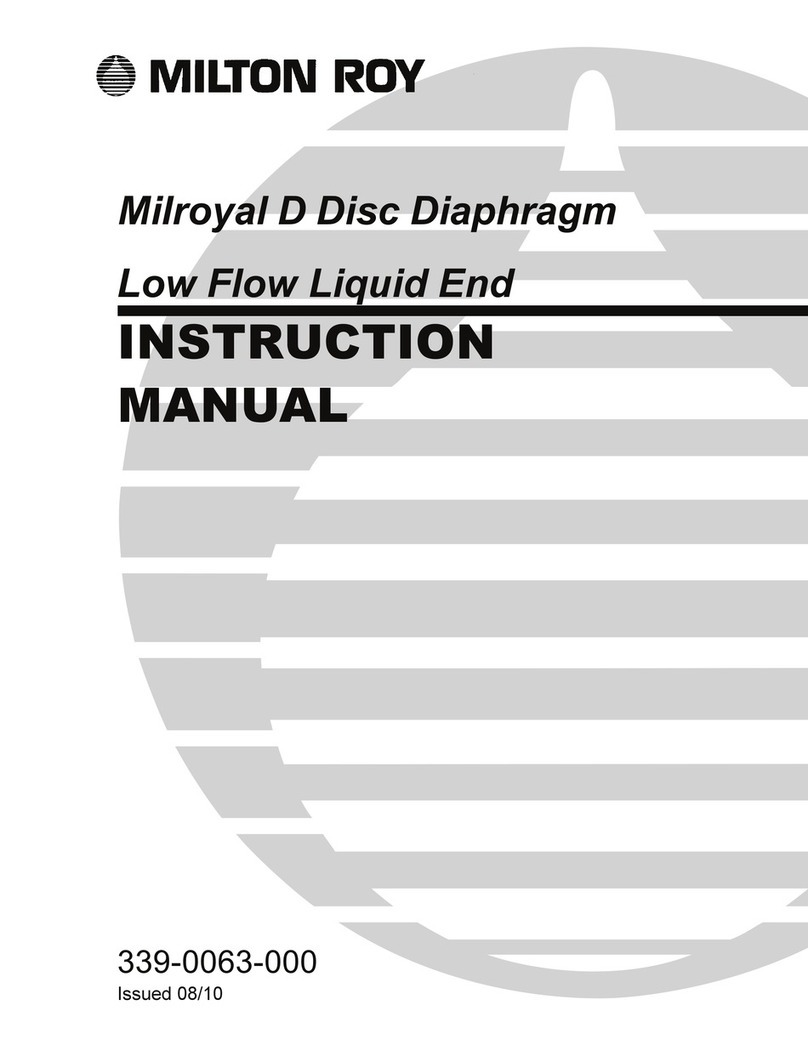 Milton Roy MILROYAL D User manual