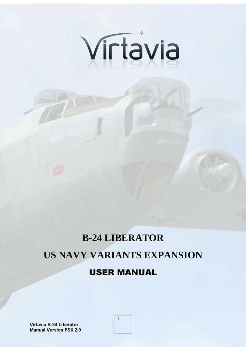 Virtavia B-24 LIBERATOR user manual