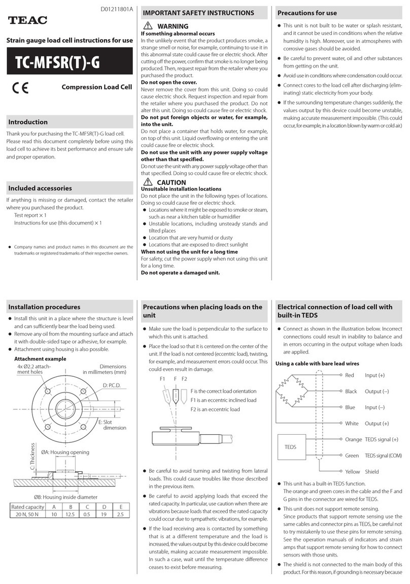 Teac TC-MFSR(T)-G User manual