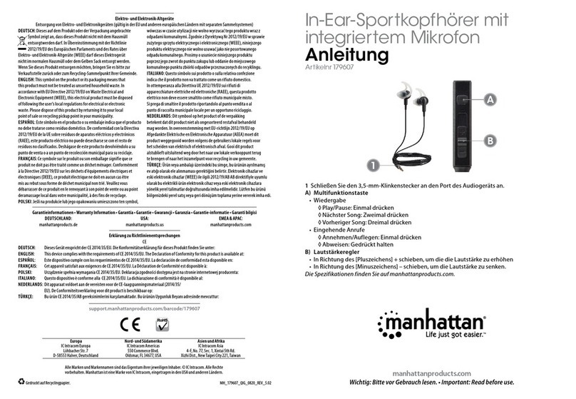 Manhattan 179607 User manual