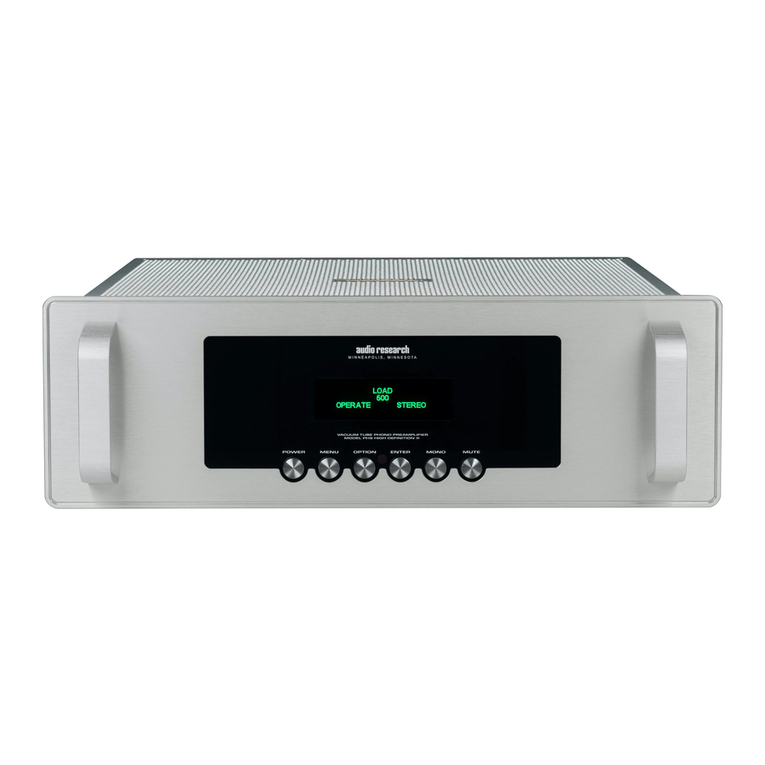 Audio Research HIGH DEFINITION PH9 manual