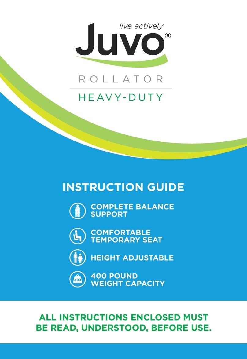Juvo ROLLATOR Instruction guide Juvo ROLLATOR Instruction guide