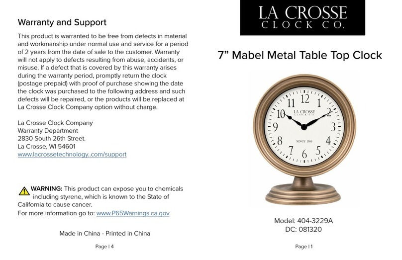 La Crosse Technology 404-3229A User manual La Crosse Technology 404-3229A User manual